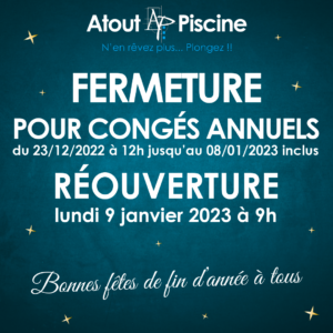 Fermeture congés annuels 2022