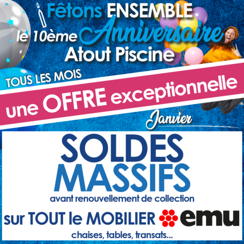 Soldes hiver 2023 mobilier EMU