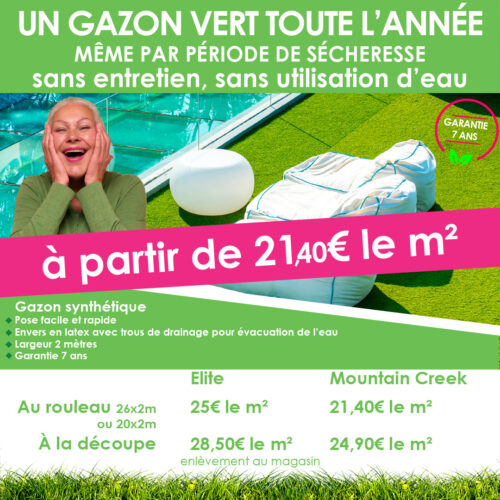 Gazon synthétique en vente à Narbonne