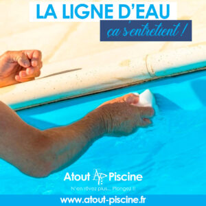 La ligne d'eau d'une piscine, ça s'entretient !