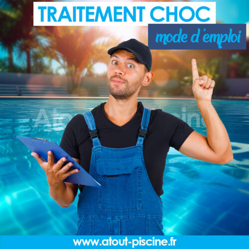 Traitement au chlore choc pour piscine