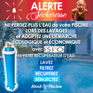 Alerte sécheresse : filtre piscine