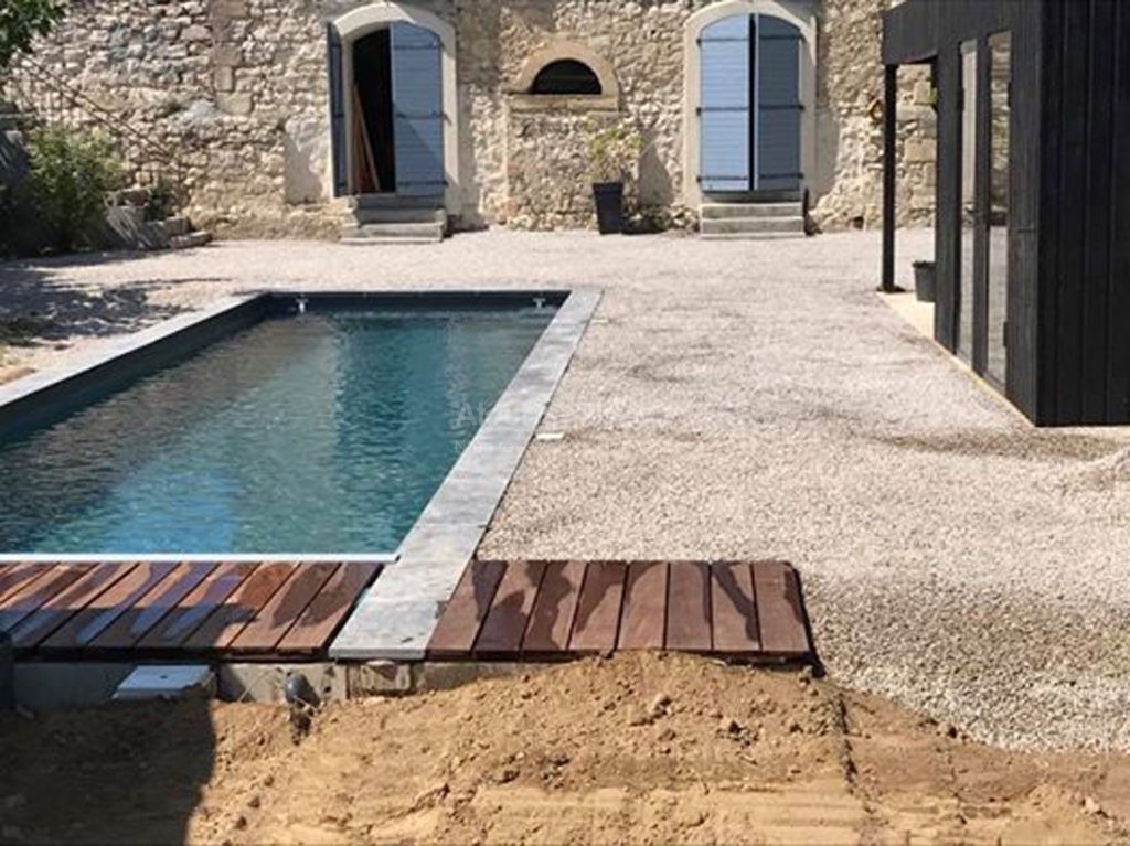 Piscine béton 11x3m + volet immergé Cuxac d'Aude