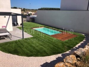 Piscine béton 5x3m et aménagement extérieur à Narbonne