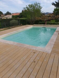 Piscine béton 6x3 à Villedaigne