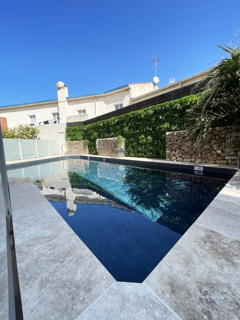 Rénovation de la piscine de l'Hôtel de la Clape à Narbonne-Plage