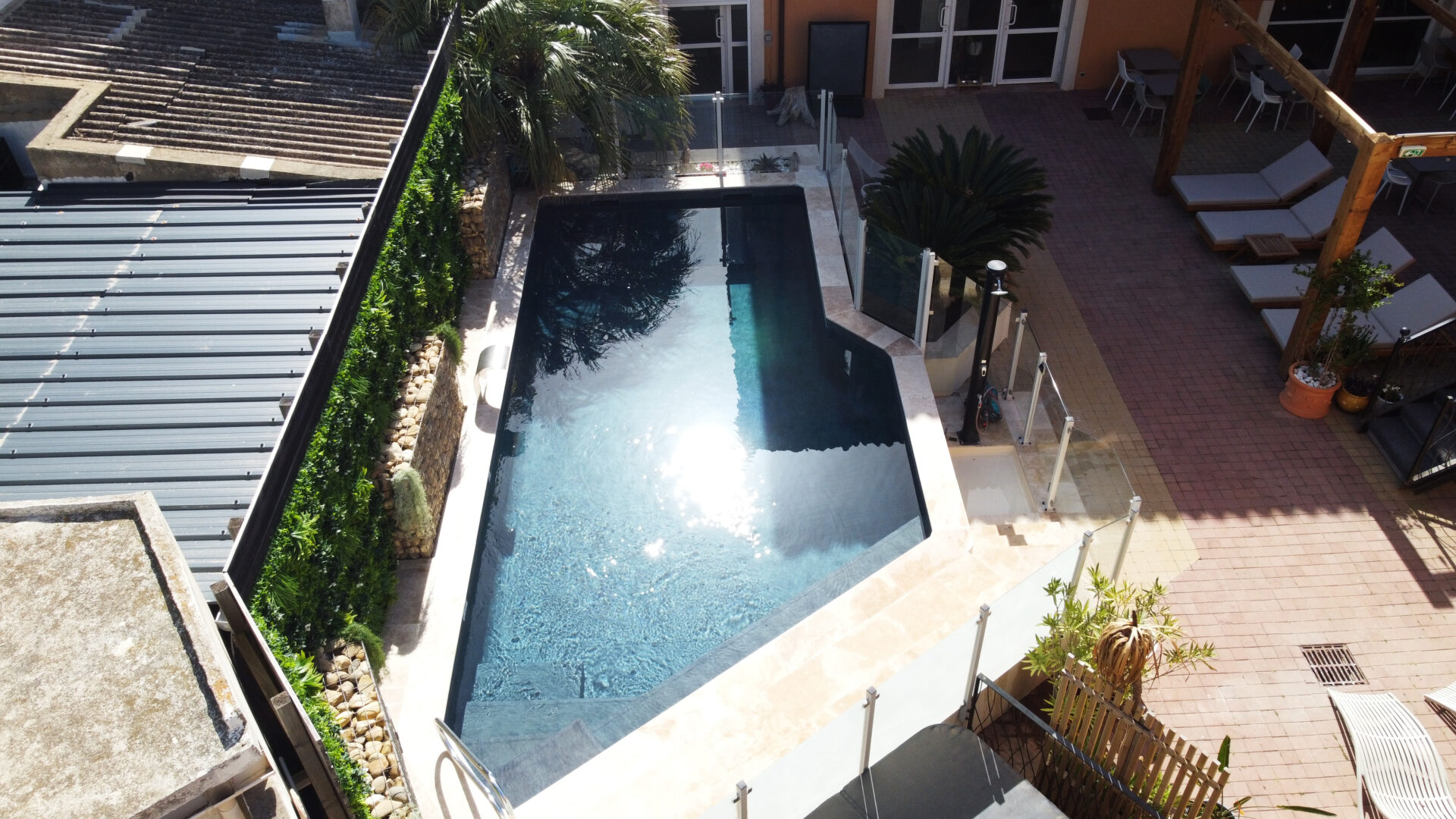 Rénovation de la piscine de l'Hôtel de la Clape à Narbonne-Plage