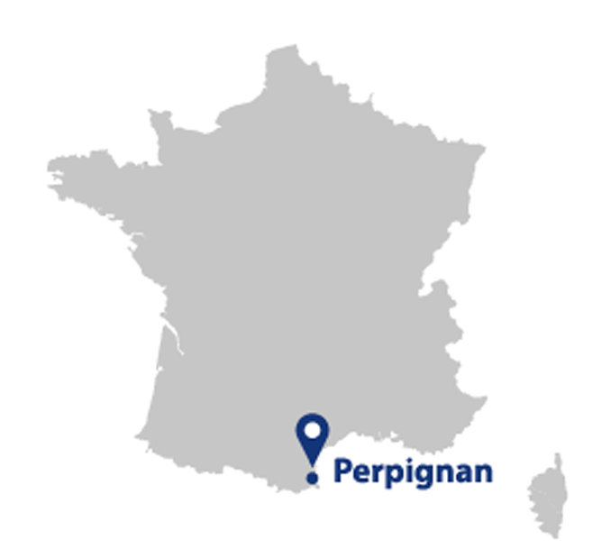 Carte de France Perpignan