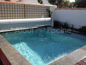 Piscine béton 3x3 couverture hors-sol à Narbonne